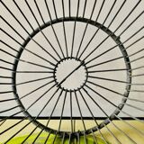 Ancien grand panier à oeufs en zinc