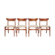 Lot de chaises en teck et chêne de Schiønning & Elgaard 1960