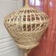Lampadaire en osier cage