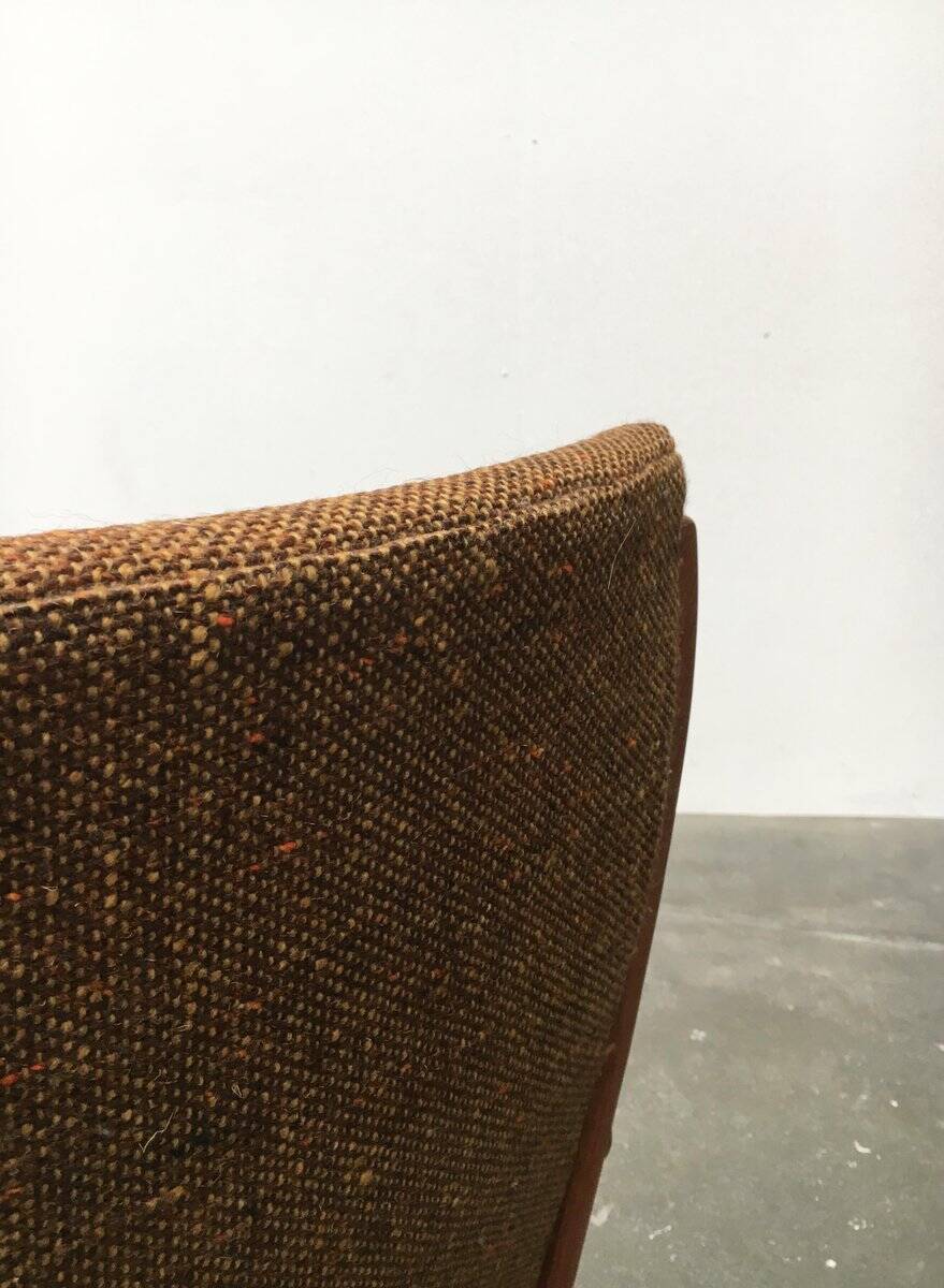 Mid-century model 100 rocking chair in Danish teak by Søren Georg Jensen for Kubus Møbler, 1960s.