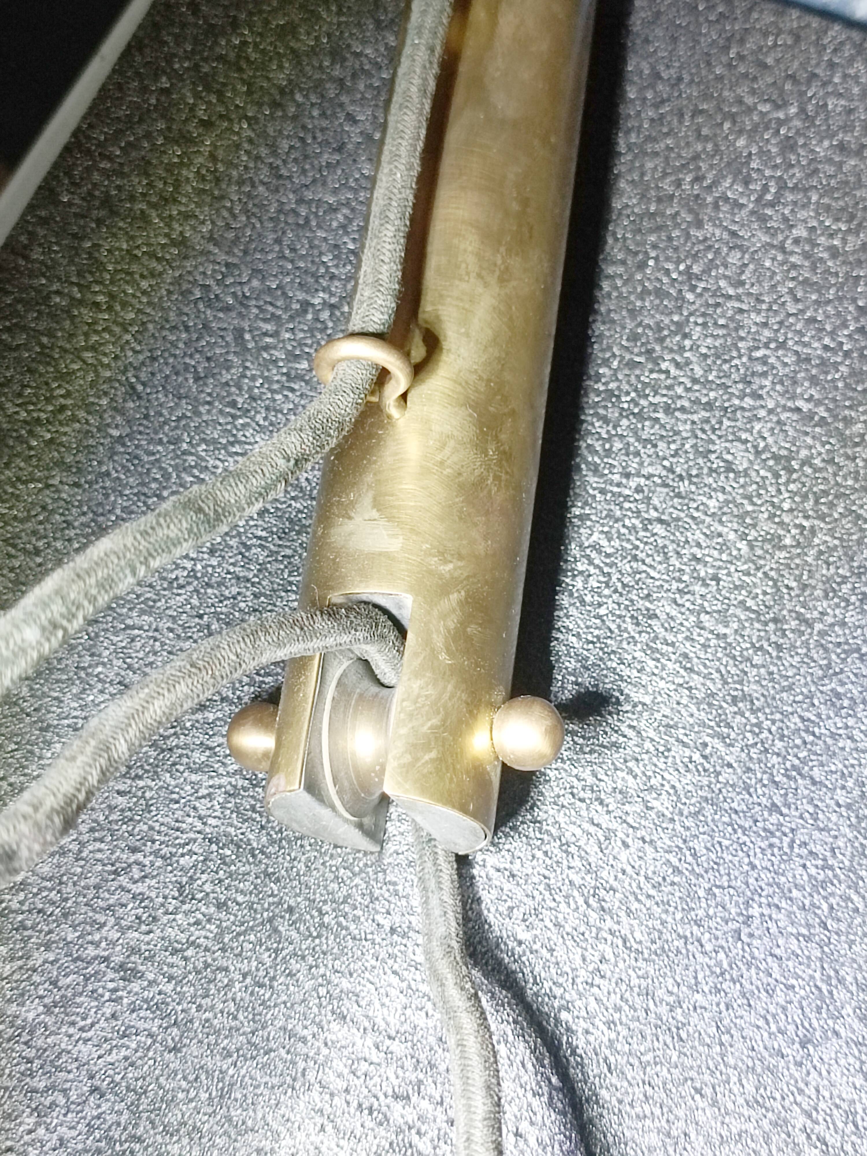 Hanging lamp with counterweight Italy 1950s