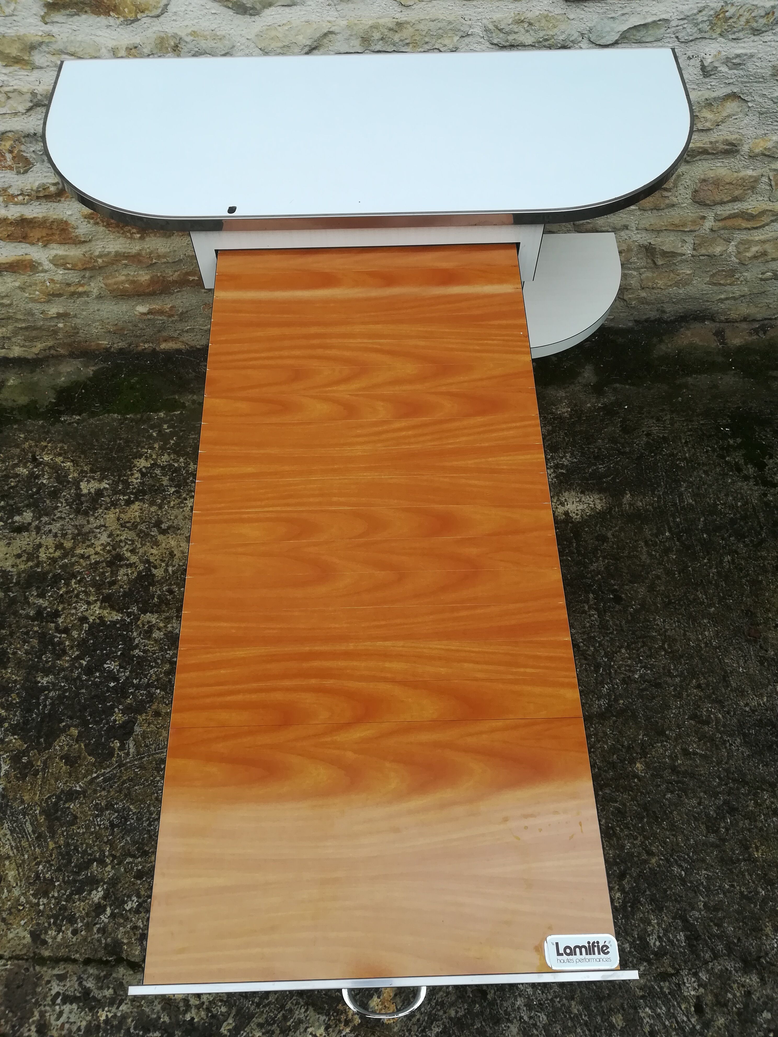 modular or retractable formica wall table