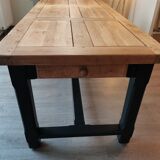 Solid oak farmhouse table