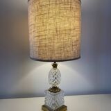 Lampe Ananas cristal verre  1970