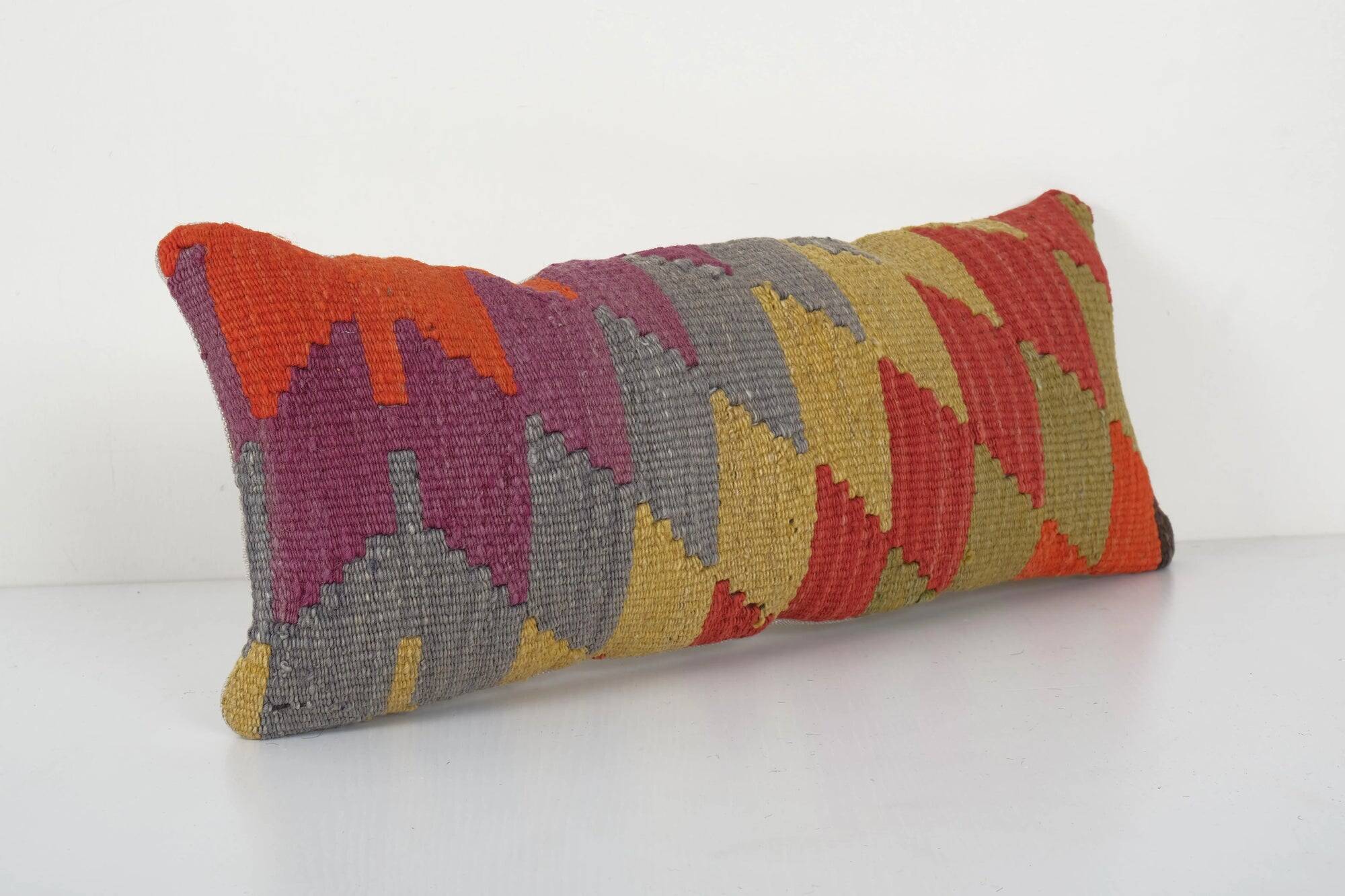 Vintage kilim cushion cover 23x51 cm