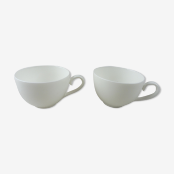 Lot of 2 cups, white Anmut décor, by Villeroy - Boch V-B