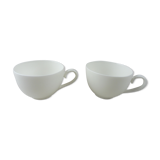 Lot of 2 cups, white Anmut décor, by Villeroy - Boch V-B