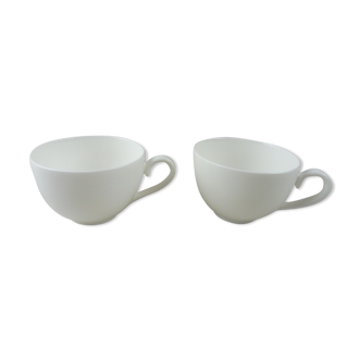 Lot de 2 tasses décor Anmut blanc de Villeroy & Boch V&B