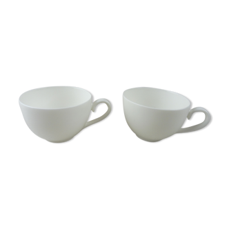 Lot of 2 cups, white Anmut décor, by Villeroy - Boch V-B