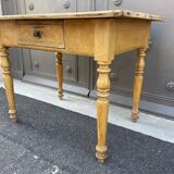 Farm table in natural wood fir 1900 brewery