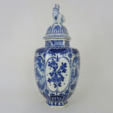 Boch Delfts blue and white sphinx vase, Holland, 50s