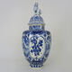Boch Delfts blue and white sphinx vase, Holland, 50s