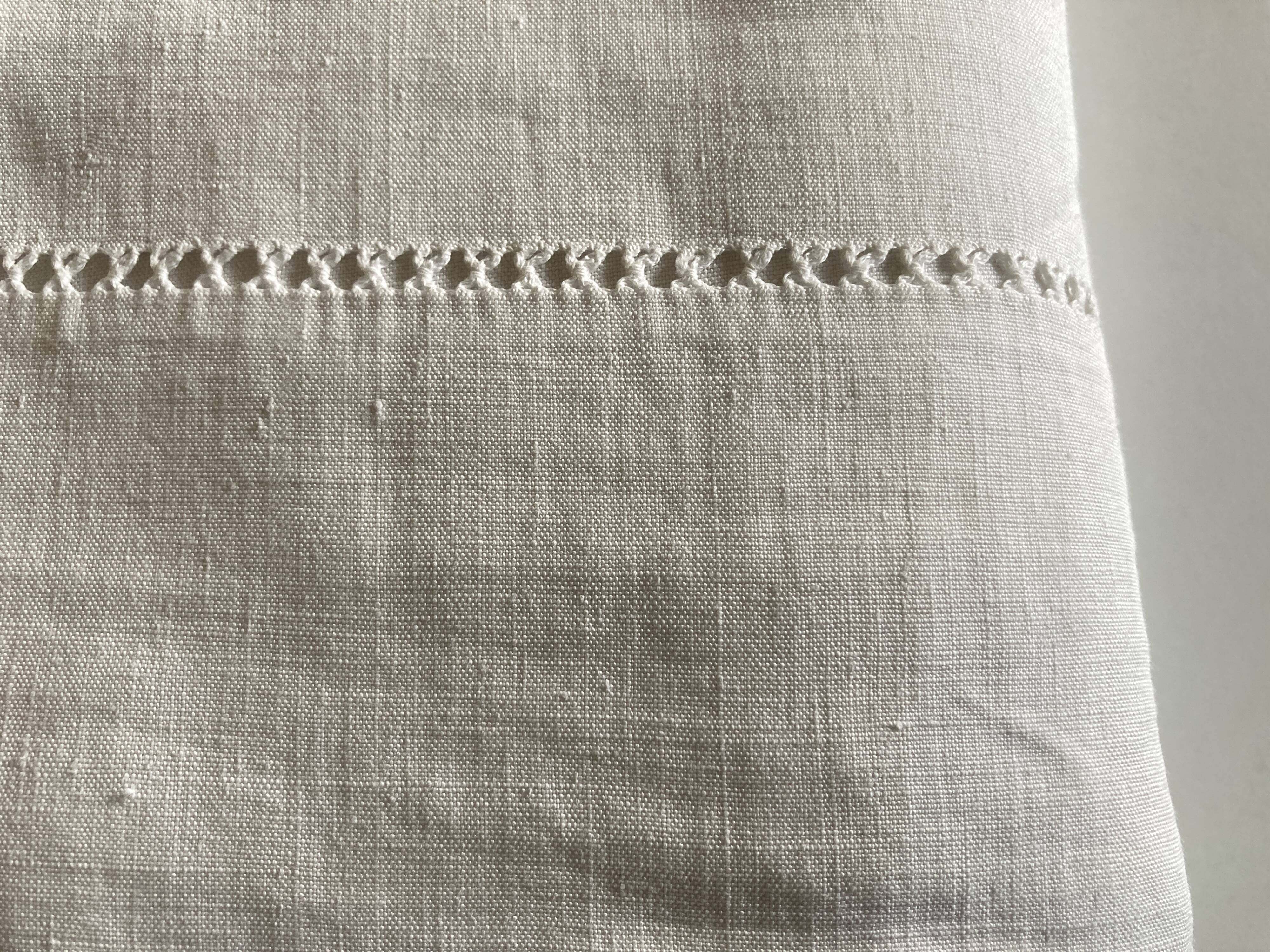 Country linen yarn sheet late 19th BR