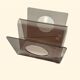 Design magazine rack in Plexiglass by Michel Dumas