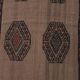 Vintage Turkish Oushak Rug Handwoven 42x402 cm