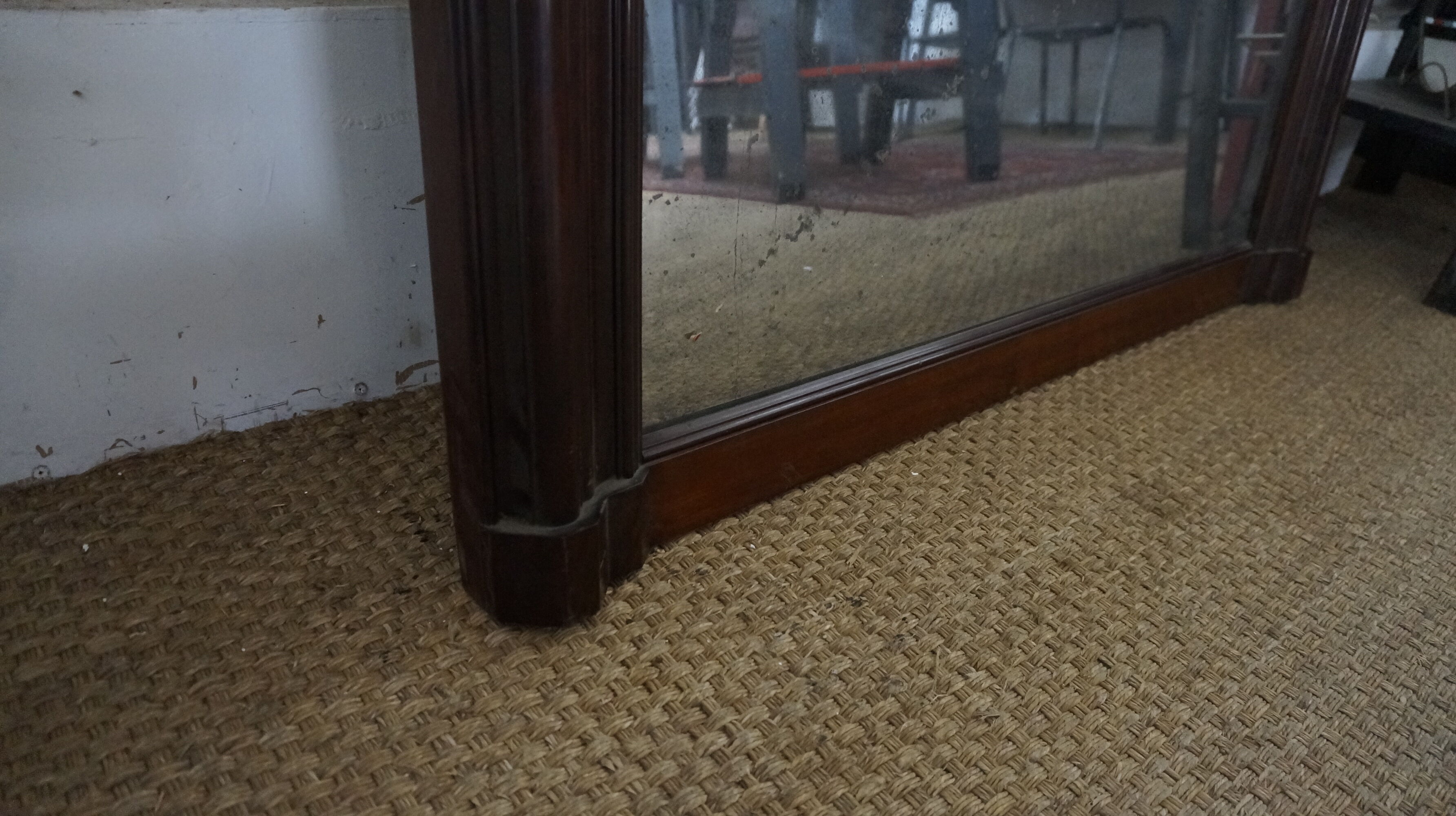 Large mahogany mirror 110x182cm