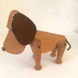 Wooden dog Oscar by Hans Bolling, 1953