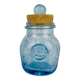Bubble glass bonbonnière from Biot, blue