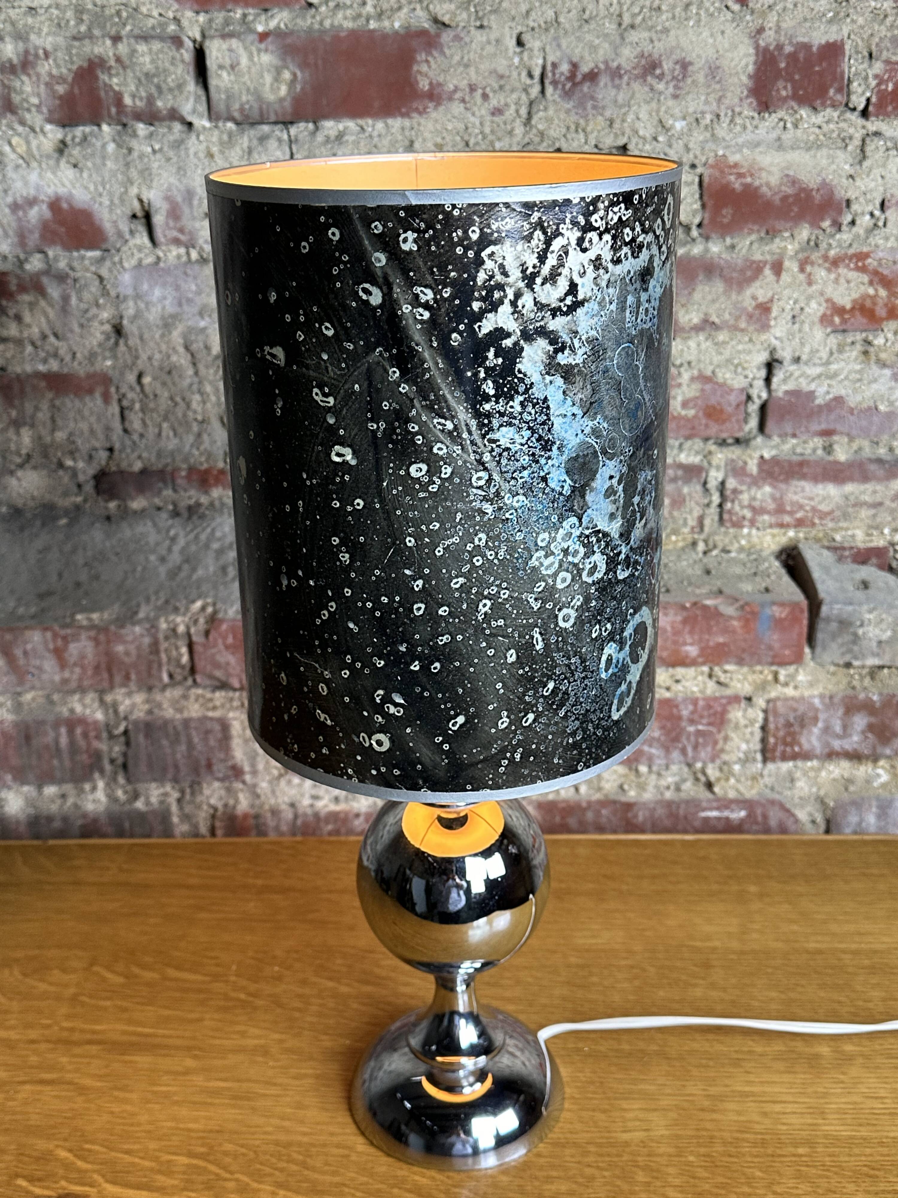 Vintage 70'S chrome metal lamp