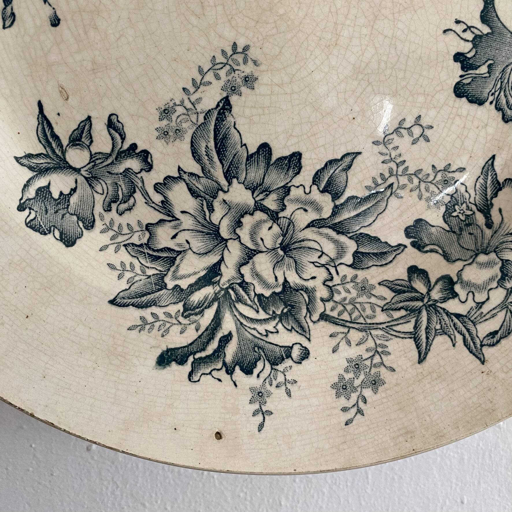Ironstone plate "Floreal" 29.5 cm