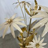 Floor lamp flower metal Design Hans Kögl Scandinavian vintage 5 burners