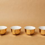 Lot 5 cups coffee porcelain gilded 1970 1980