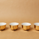 Lot 5 cups coffee porcelain gilded 1970 1980