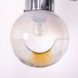 Mazzega Murano Chandelier / Space Age Glass Pendant Light 1970s Italy
