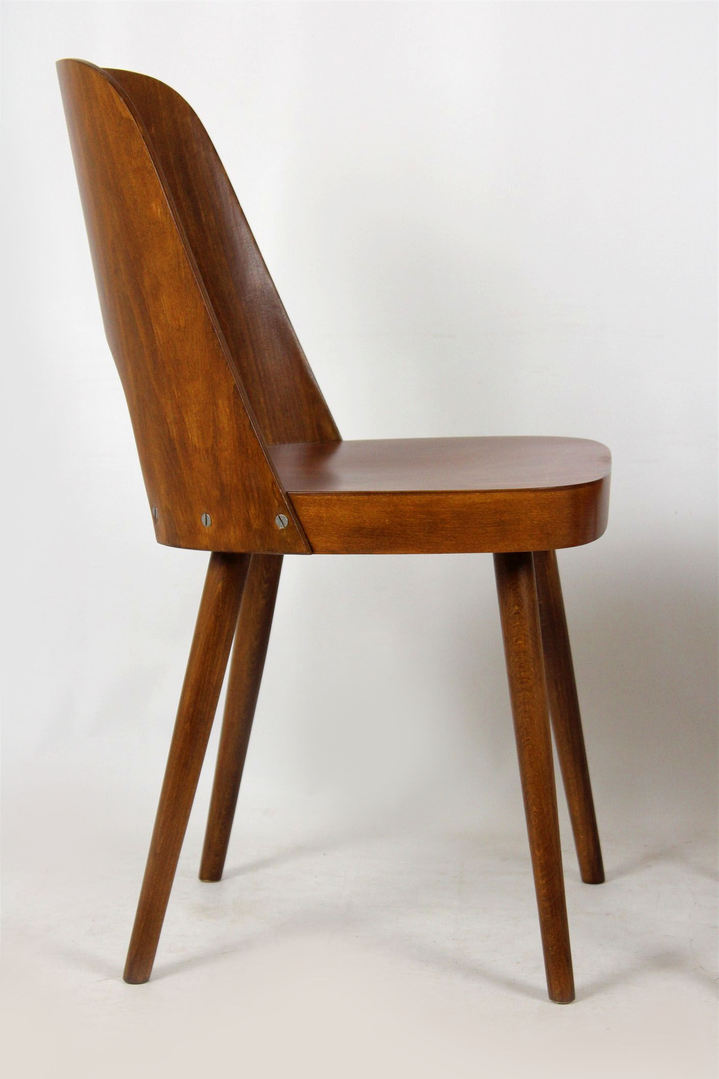 No. 515 Wooden Chairs by Oswald Haerdtl for TON, 1950s, Set of 2
