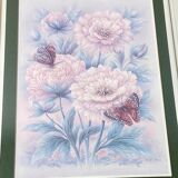 Botanical frame peonies