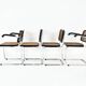 Set of 4 B32 style dining room chairs by Marcel Breuer