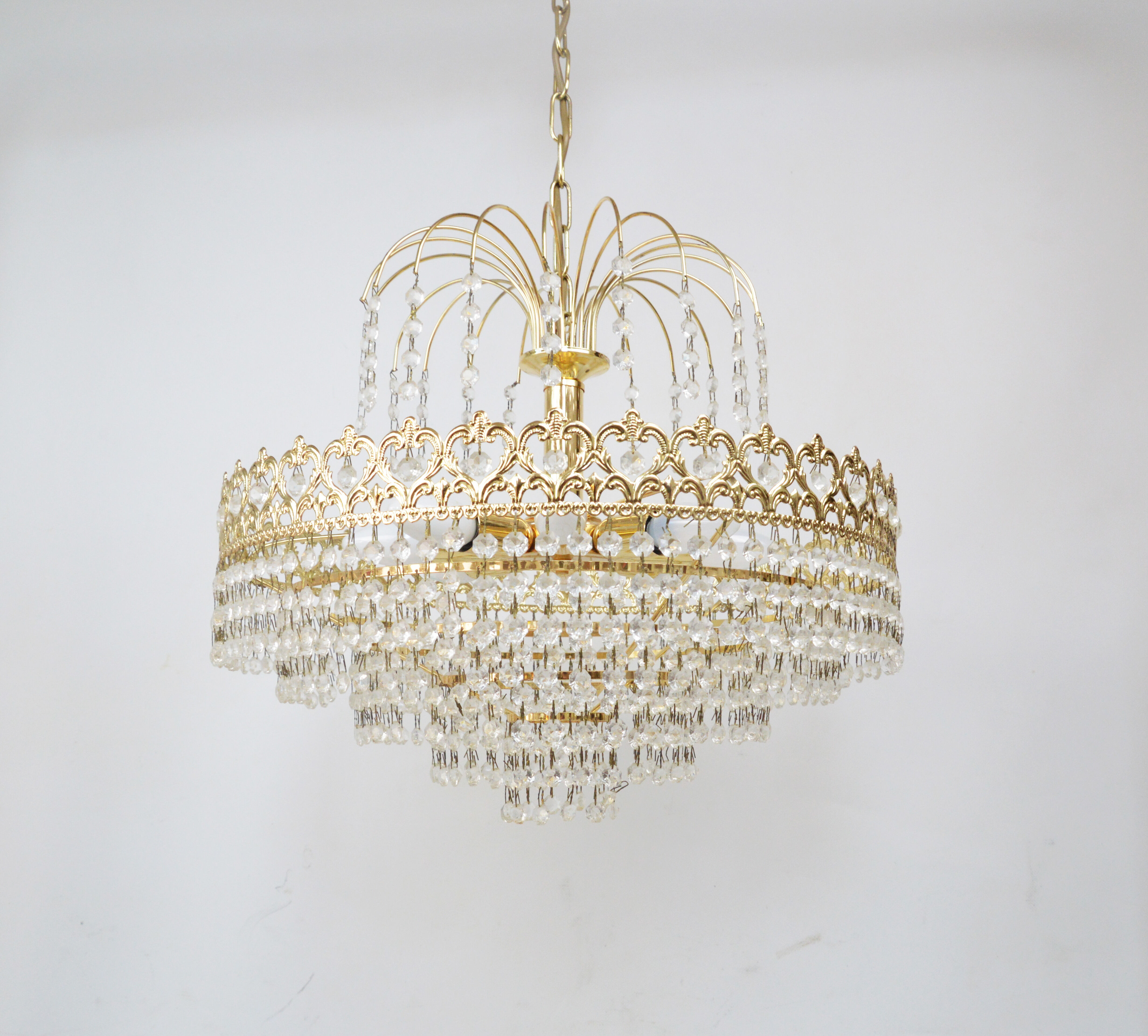 Crystal chandelier, Germany, 1970s