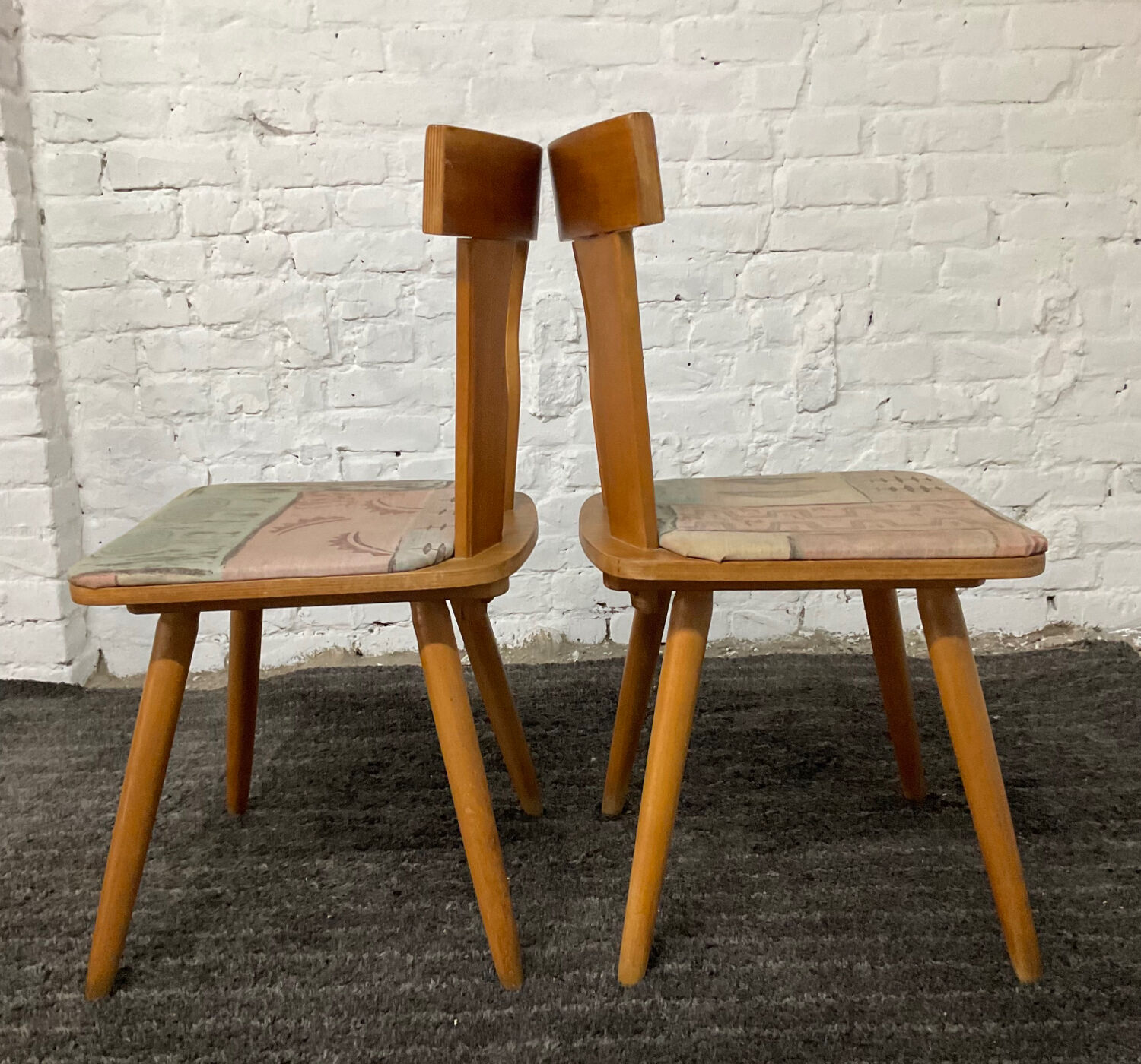Pair of Scandinavian bistro chairs from the 50s-60s