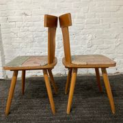 Pair of Scandinavian bistro chairs from the 50s-60s