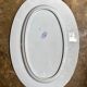 Large oval dish Creil & Montereau in blue ironstone, "Japan" service