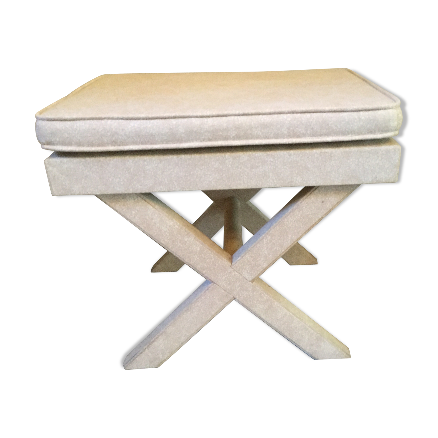 Stool covered with fabric