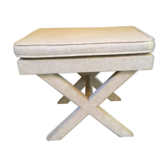 Stool covered with fabric