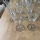 Lot de 37 verres cristal année 50