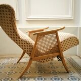 Chair wing chair has ears and has system relaxation 50/60s