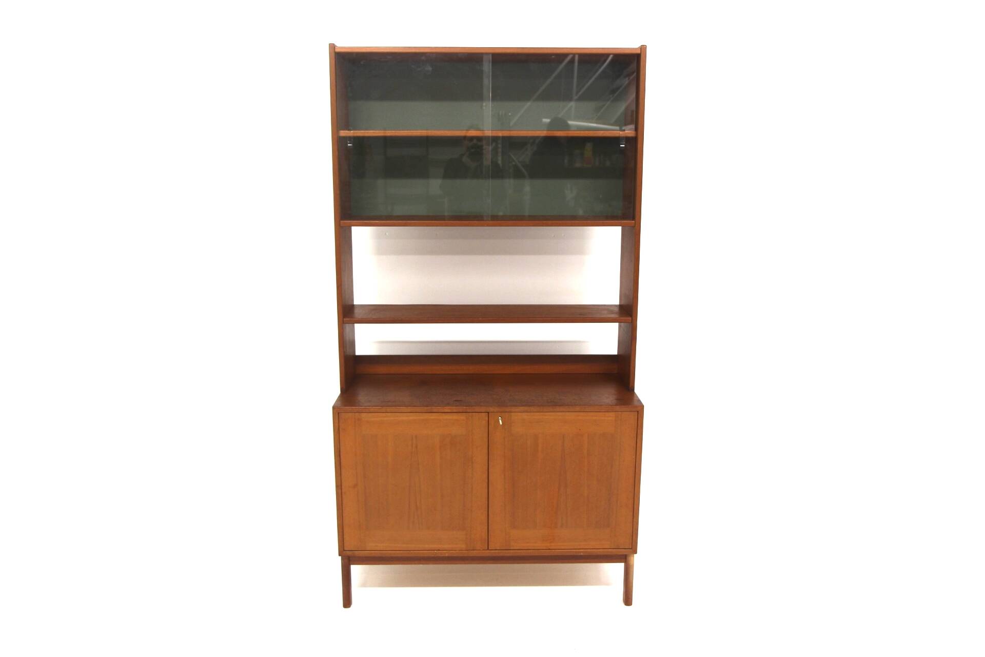 Scandinavian teak bookcase chest of drawers, Sweden, 1960
