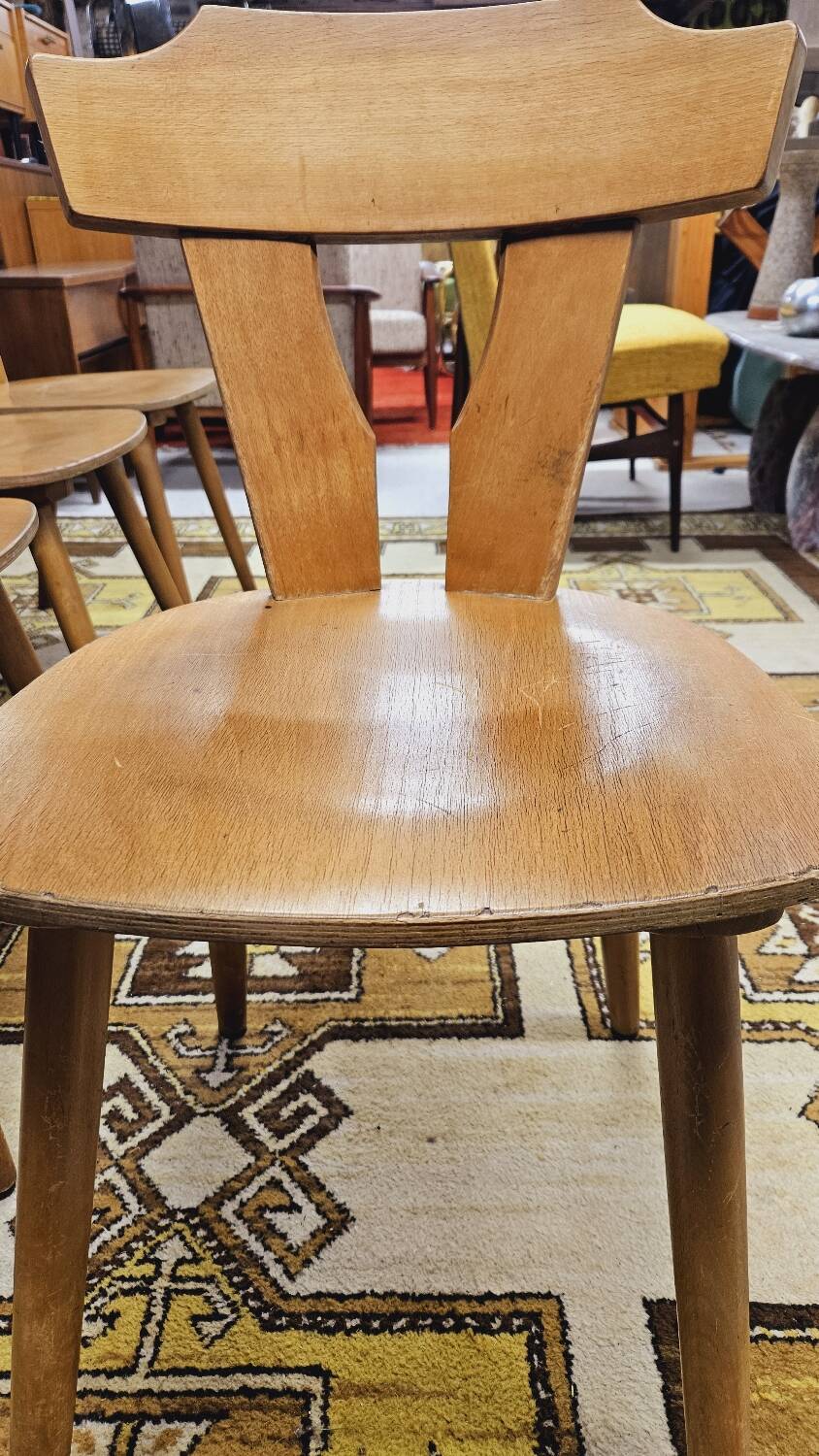 Set of 8 bistro chairs from the 1960s