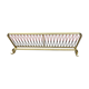 Coat rack with scoubidou shelf