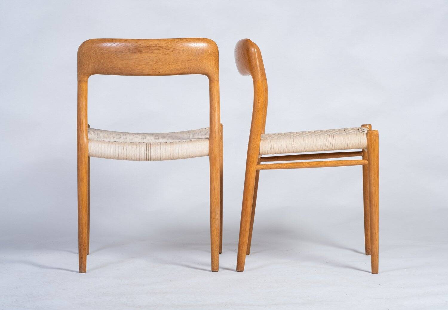 Oak chairs by Niels Otto Møller, 1960s, Set of 4