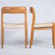 Oak chairs by Niels Otto Møller, 1960s, Set of 4