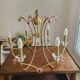Vianden designer brass and crystal pendant light by Castro Lighting