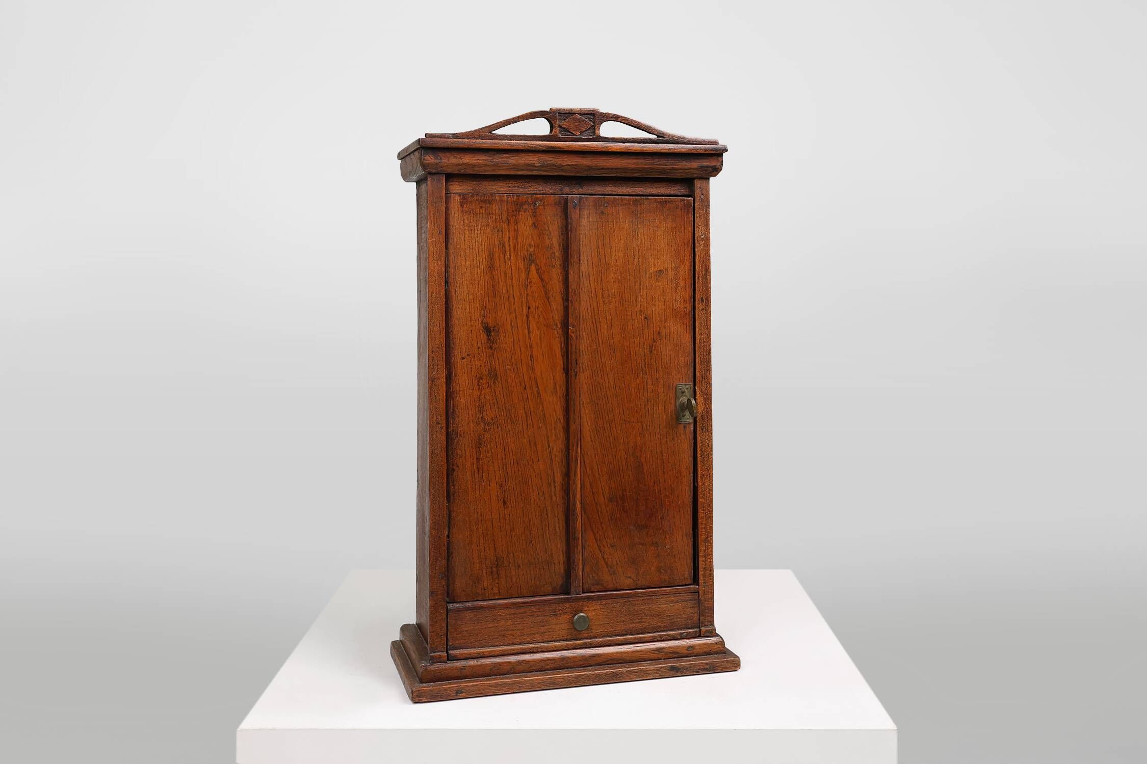 French Art Deco shaving cabinet in wood from the 1930