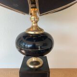 ▪️The Dolphin Lamp Jennings Lotus Lampshade Hollywood Rengency