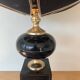 ▪️The Dolphin Lamp Jennings Lotus Lampshade Hollywood Rengency