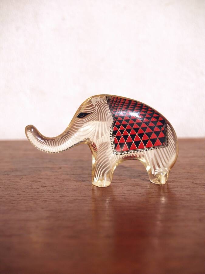 Abraham Palatnik lucite animals elephant swordfish owl