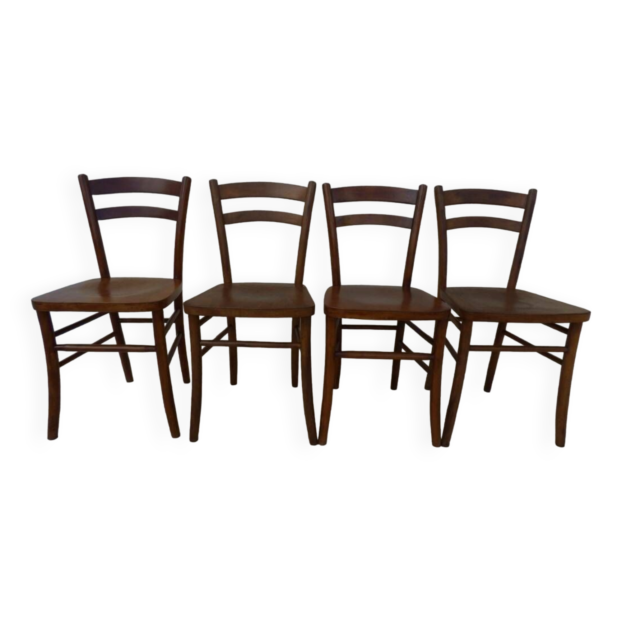 4 Lutherrma brand bistro chairs in their patinas – Very good condition